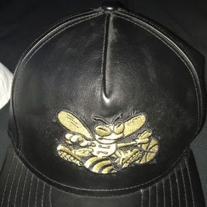 Charlotte hornets Leather SnapBack